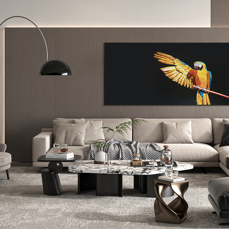Bulk Order for Suzhou 3D Full-Embroidery Wall Art Featuring core 3D full-embroidery, high-quality materials & commercial standards. Ideal for hotel chains, enterprise groups, etc., for unified interior upgrades.Gentleman Parrot-海智集-
