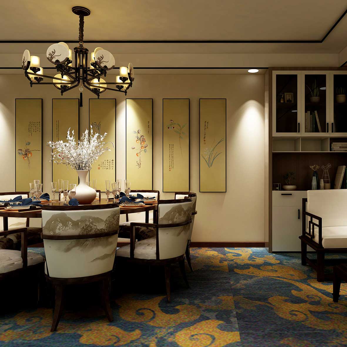 Bulk Order for Suzhou 3D Full-Embroidery Wall Art Featuring core 3D full-embroidery, high-quality materials & commercial standards. Ideal for hotel chains, enterprise groups, etc., for unified interior upgrades.Hanging Flower and Bird Picture-海智集-