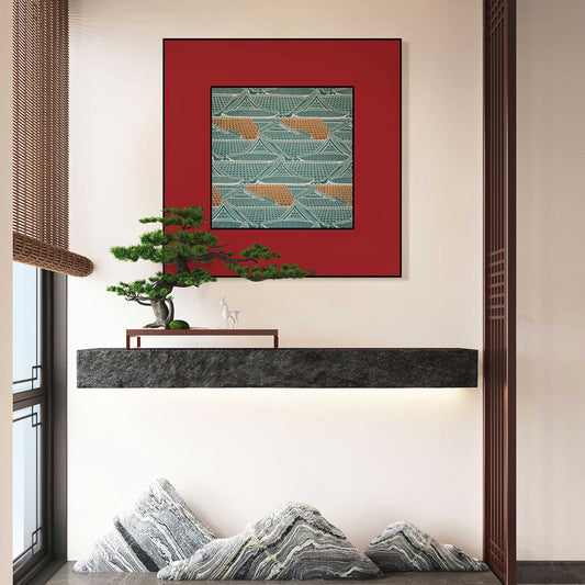 Bulk Order for Suzhou 3D Full-Embroidery Wall Art Featuring core 3D full-embroidery, high-quality materials & commercial standards. Ideal for hotel chains, enterprise groups, etc., for unified interior upgrades.Palace Pavilions and Towers1-海智集-