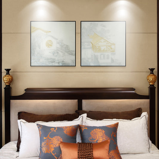 Bulk Order for Suzhou 3D Full-Embroidery Wall Art Featuring core 3D full-embroidery, high-quality materials & commercial standards. Ideal for hotel chains, enterprise groups, etc., for unified interior upgrades.Pavilion Three of Pavilions and Towers-海智集-