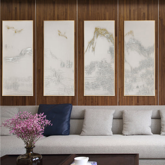 Bulk Order for Suzhou 3D Full-Embroidery Wall Art Featuring core 3D full-embroidery, high-quality materials & commercial standards. Ideal for hotel chains, enterprise groups, etc., for unified interior upgrades.Scenery of Pavilions and Towers-海智集-