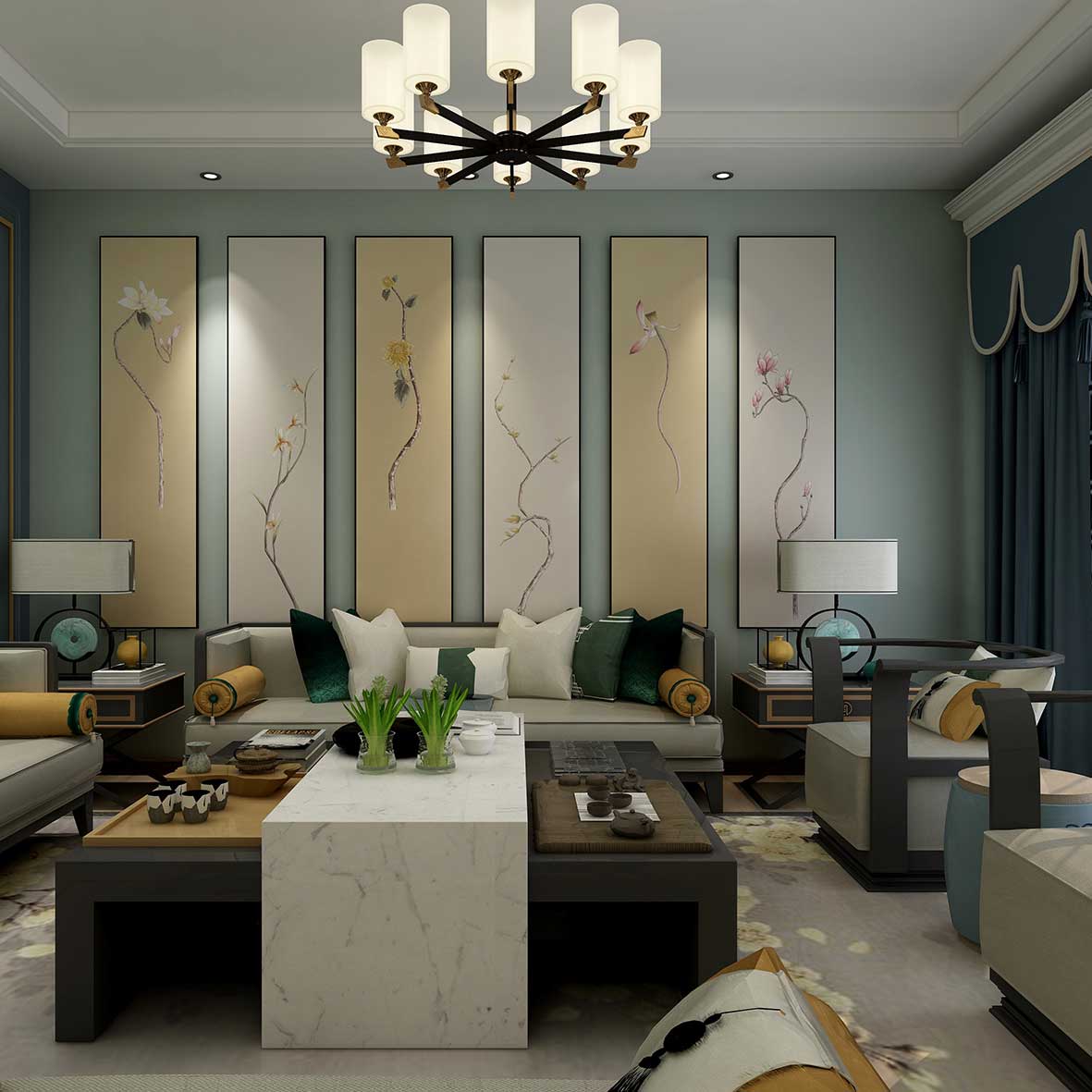Bulk Order for Suzhou 3D Full-Embroidery Wall Art Featuring core 3D full-embroidery, high-quality materials & commercial standards. Ideal for hotel chains, enterprise groups, etc., for unified interior upgrades.Six - panel Autumn Charm Picture-海智集-