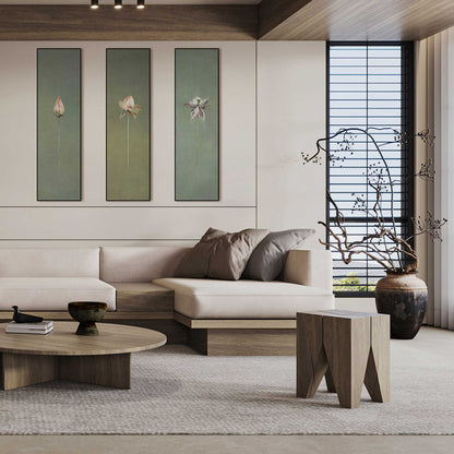 Bulk Order for Suzhou 3D Full-Embroidery Wall Art Featuring core 3D full-embroidery, high-quality materials & commercial standards. Ideal for hotel chains, enterprise groups, etc., for unified interior upgrades.Triple - panel Lotus Picture-海智集-