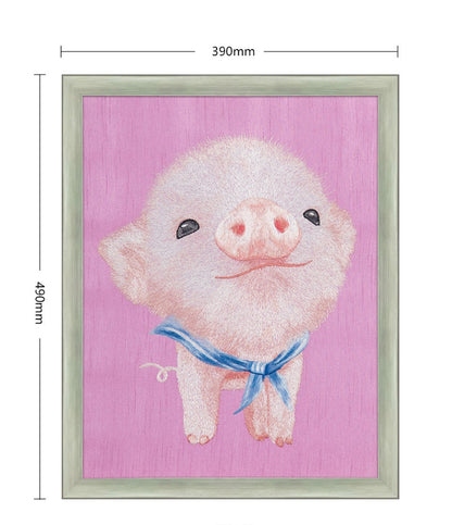 Bulk Order for Suzhou 3D Full-Embroidery Wall Art Featuring core 3D full-embroidery, high-quality materials & commercial standards. Ideal for hotel chains, enterprise groups, etc., for unified interior upgradesThree Cute Pets-PIG-海智集-