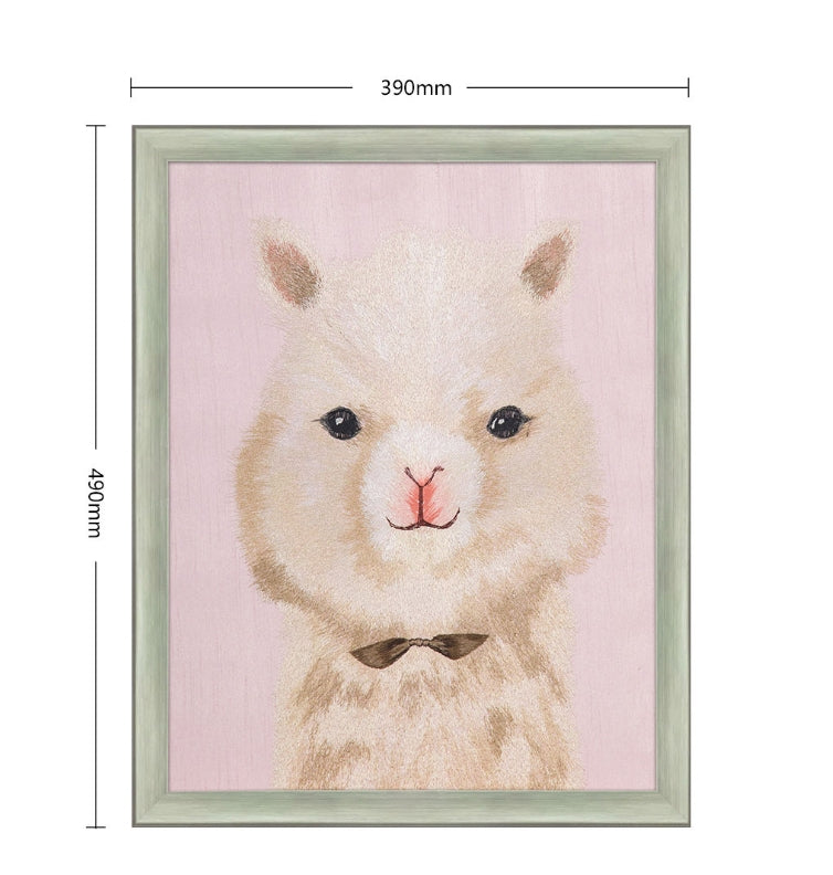 Bulk Order for Suzhou 3D Full-Embroidery Wall Art Featuring core 3D full-embroidery, high-quality materials & commercial standards. Ideal for hotel chains, enterprise groups, etc., for unified interior upgradesThree Cute Pets-Sheep-海智集-