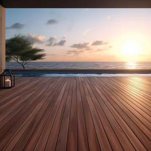 Contemporary Design Sea Deck Boat Solid Wood Composite Deck Outdoor Flooring Tiles Made of Plastic Patio WPC Decking Tiles-海智集-