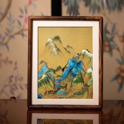Hand-embroidered decorative items, a three-dimensional new Chinese-style home art collection, are the top choice for gifting-海智集-Embroidery-