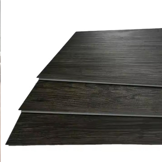 Low MOQ Wood Grain Parquet Effect LVT Vinyl Material PVC Tiles Floating SPC Vinyl Flooring-海智集-