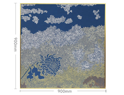 Commercial Suzhou Full Embroidery — framed, simulated silk, soft luster. Dual craftsmanship. Wholesale for decor firms, commercial use; home use too. Art decor for hotels, offices, residences.Brilliant-海智集-