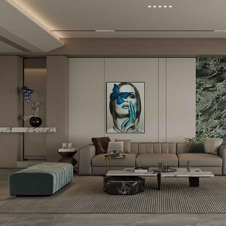 Commercial Suzhou Full Embroidery — framed, simulated silk, soft luster. Dual craftsmanship. Wholesale for decor firms, commercial use; home use too. Art decor for hotels, offices, residences.Butterfly Woman Two-海智集-