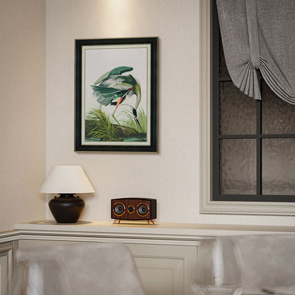Commercial Suzhou Full Embroidery — framed, simulated silk, soft luster. Dual craftsmanship. Wholesale for decor firms, commercial use; home use too. Art decor for hotels, offices, residences.Flamingo Four-海智集-