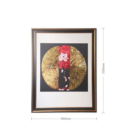 Commercial Suzhou Full Embroidery — framed, simulated silk, soft luster. Dual craftsmanship. Wholesale for decor firms, commercial use; home use too. Art decor for hotels, offices, residences.Dancing Lotuses-海智集-