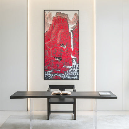 Commercial Suzhou Full Embroidery — framed, simulated silk, soft luster. Dual craftsmanship. Wholesale for decor firms, commercial use; home use too. Art decor for hotels, offices, residences.Gorgeous-海智集-