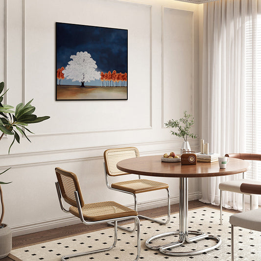 Commercial Suzhou Full Embroidery — framed, simulated silk, soft luster. Dual craftsmanship. Wholesale for decor firms, commercial use; home use too. Art decor for hotels, offices, residences.GorgeousEvening Night-海智集-