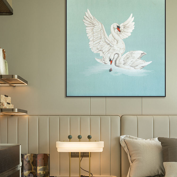 Commercial Suzhou Full Embroidery — framed, simulated silk, soft luster. Dual craftsmanship. Wholesale for decor firms, commercial use; home use too. Art decor for hotels, offices, residences.GorgeousFrolicking-海智集-