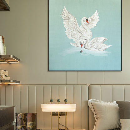 Commercial Suzhou Full Embroidery — framed, simulated silk, soft luster. Dual craftsmanship. Wholesale for decor firms, commercial use; home use too. Art decor for hotels, offices, residences.GorgeousFrolicking-海智集-