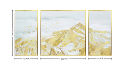 Commercial Suzhou Full Embroidery — framed, simulated silk, soft luster. Dual craftsmanship. Wholesale for decor firms, commercial use; home use too. Art decor for hotels, offices, residences.Heap of Gold and Jade-海智集-