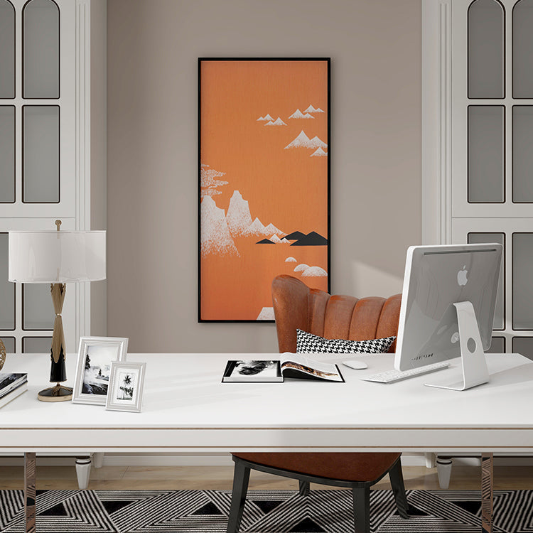 Commercial Suzhou Full Embroidery — framed, simulated silk, soft luster. Dual craftsmanship. Wholesale for decor firms, commercial use; home use too. Art decor for hotels, offices, residences.Hidden Dragon-海智集-