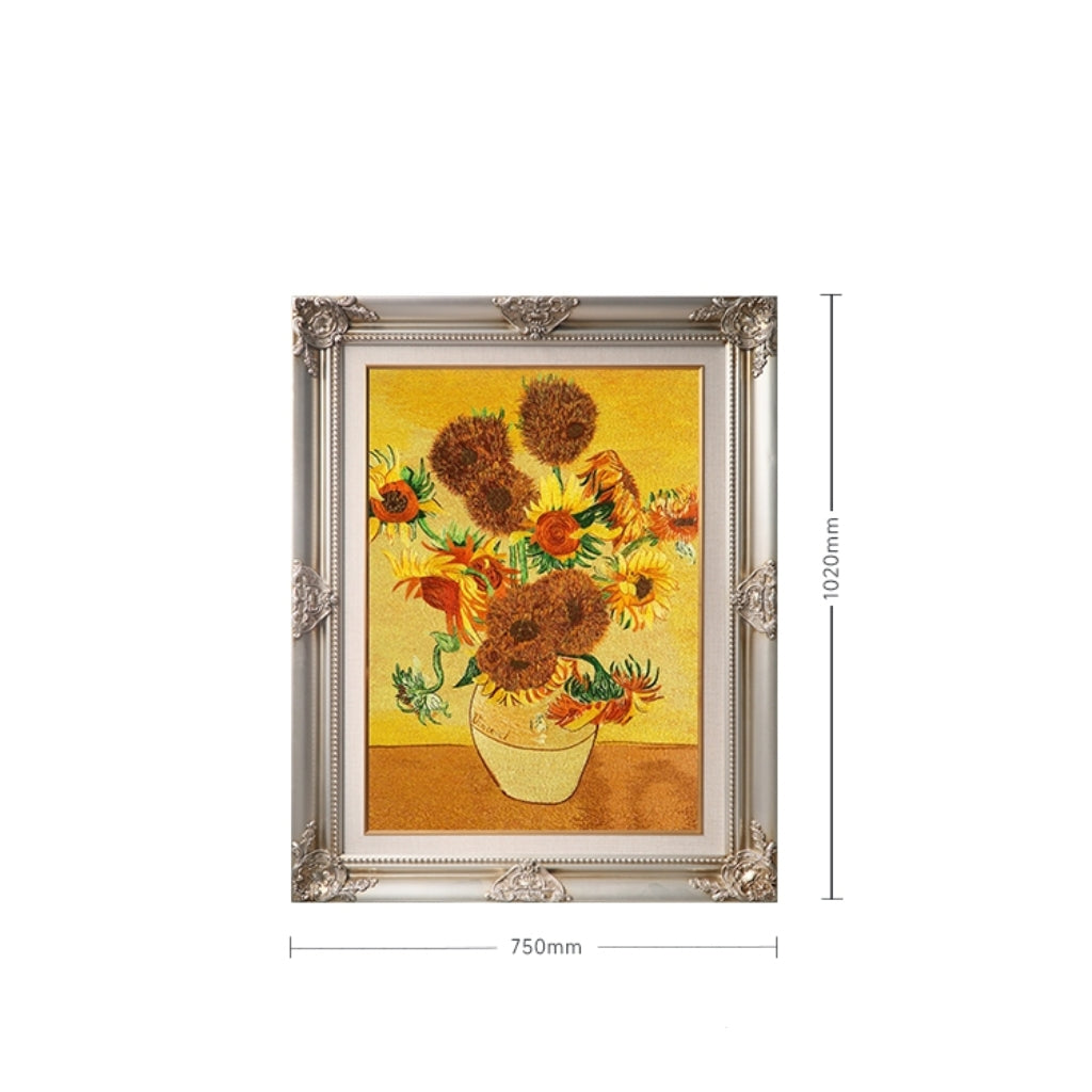 Commercial Suzhou Full Embroidery — framed, simulated silk, soft luster. Dual craftsmanship. Wholesale for decor firms, commercial use; home use too. Art decor for hotels, offices, residences.Hidden Dragon-海智集-