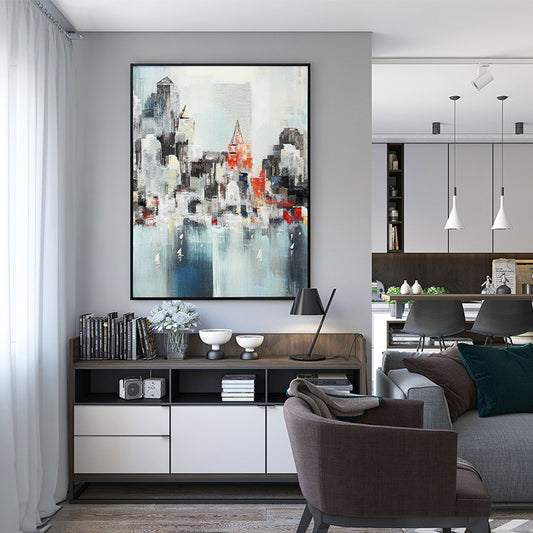 Commercial Suzhou Full Embroidery — framed, simulated silk, soft luster. Dual craftsmanship. Wholesale for decor firms, commercial use; home use too. Art decor for hotels, offices, residences.Prosperity I-海智集-
