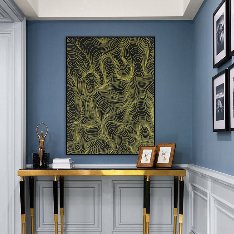 Commercial Suzhou Full Embroidery — framed, simulated silk, soft luster. Dual craftsmanship. Wholesale for decor firms, commercial use; home use too. Art decor for hotels, offices, residences.great waves-海智集-