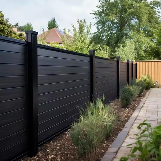 Wood Plastic Composite Wpc Fence Home Garden Fence Panels Better Than Vinyl Pvc Fence-海智集-