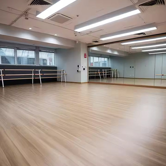 Waterproof Spc Lvt Vinyl Wood Floor Piso European Style Office Click Plastic Flooring with Skirting-海智集-