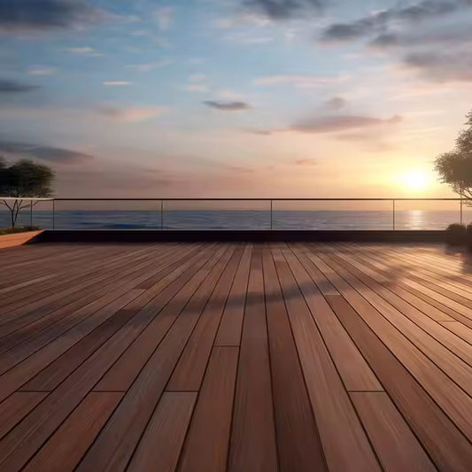 Maintenance-free Wood Plastic Composite Solid Deck Flooring for Exterior Decoration Wpc Composite Decking-海智集-