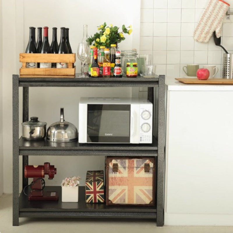 Multi-layer kitchen storage rack/stand for household use - microwave and oven friendly, multi-functional appliance organizer-海智集-