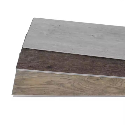 Luxury 100% Waterproof Plastic Indoor Click Lock PVC SPC LVT Grey Vinyl Flooring-海智集-