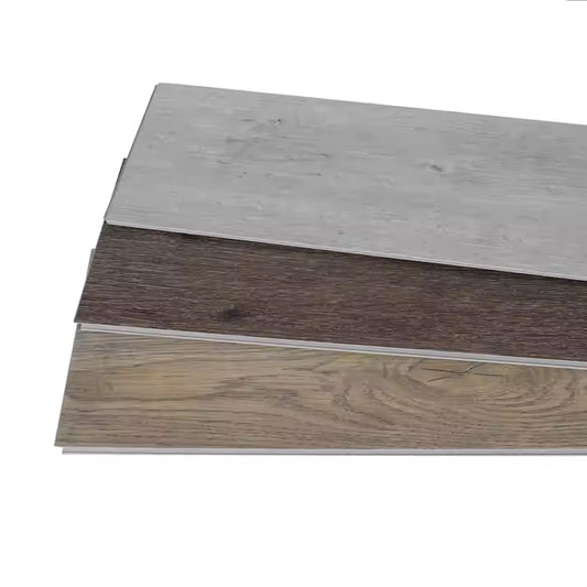 Luxury 100% Waterproof Plastic Indoor Click Lock PVC SPC LVT Grey Vinyl Flooring-海智集-