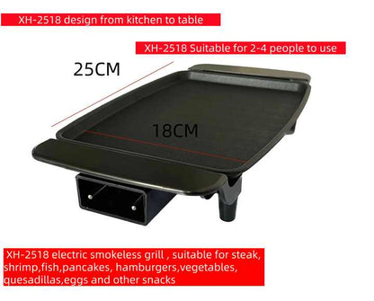 25x18cm Small Indoor Plate Mini Chicken Meat Steak Barbecue Pan Bbq Raclette Griddle for Household-海智集-