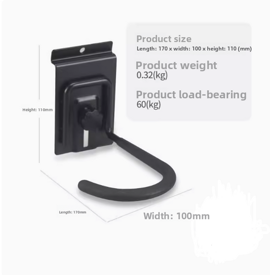 Garage Hook Mountain Bike Helmet Glove Display Hanger Indoor Wall-Mounted Storage Rack-海智集-