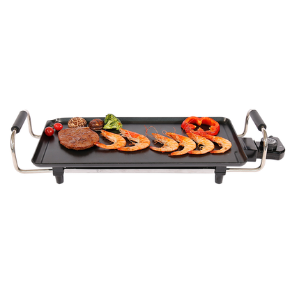 Factory Indoor Tabletop Thermostat Height Adjustable BBQ Electric Barbecue Grill Aluminum Grill for Household-海智集-