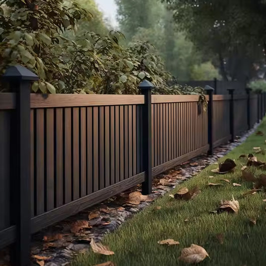 Aluminium Safety Privacy Modern House High Security Home Fencing Panel Garden Lattice Wpc Cheap Swimming Pool Fence-海智集-
