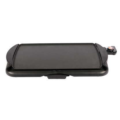 XH-4826YB Electric Grill Indoor/Outdoor Nonstick Smokeless BBQ Grill Pan with Adjustable Temp, Removable Plates & Drip Tray for Kitchen, Camping, Party-海智集-