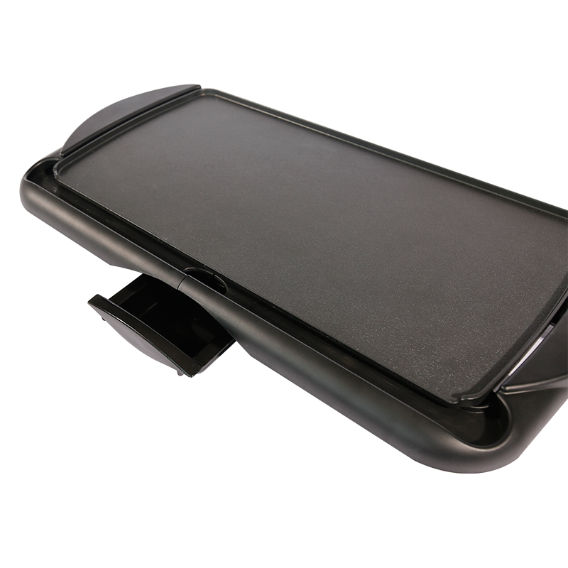 XH-4826YB Electric Grill Indoor/Outdoor Nonstick Smokeless BBQ Grill Pan with Adjustable Temp, Removable Plates & Drip Tray for Kitchen, Camping, Party-海智集-