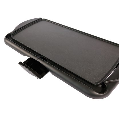 XH-4826YB Electric Grill Indoor/Outdoor Nonstick Smokeless BBQ Grill Pan with Adjustable Temp, Removable Plates & Drip Tray for Kitchen, Camping, Party-海智集-