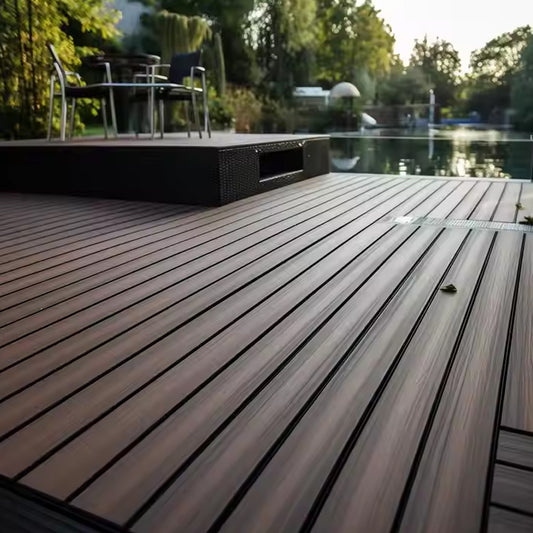 Interior Pvc Wpc Wood Outdoor Flooring Composite Deck Kit Co Extrusion Decking Board Tiles-海智集-