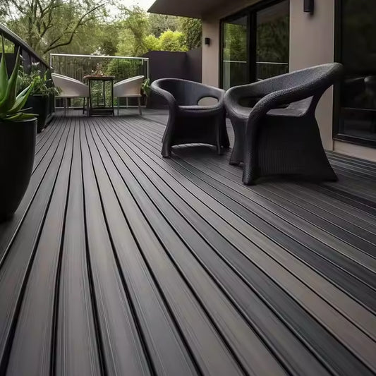 Wpc Wooden Sea Deck Boat Outdoor Plastic Flooring Pool Composite Decking Tiles-海智集-