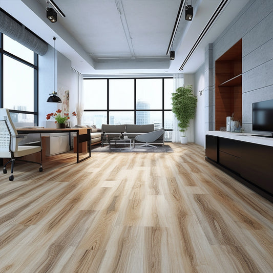 Linoleum Rolls Luxury Vinyl Plank SPC Flooring Piso Click Lock WPC PVC Plastic 5mm Apartment Use Graphic Design Solution-海智集-