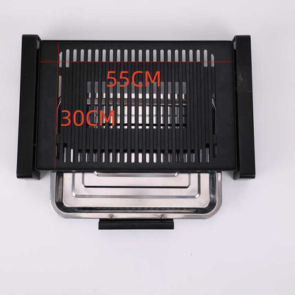 Popular Indoor Tabletop Electric Bbq Grill Korean Bbq Grill Manufacturer Smokeless Griddle for Household-海智集-
