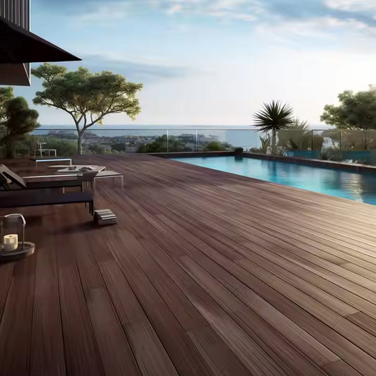 WPC Wood Decking Poland Recycled Plastic Lumber Composite Decking Engineering Wood Outdoor Flooring-海智集-