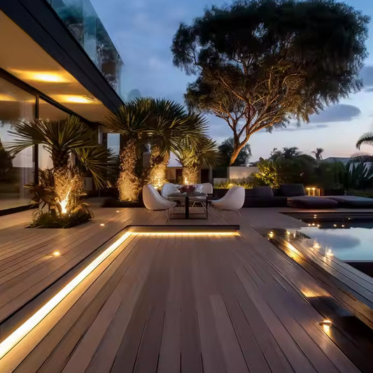 Wood Plastic Composite Solid Floor Outdoor Decking Flooring Wpc Deck-海智集-