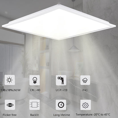 Commercial 36W LED Panel Light 30x120 Flat Panels 3000K 6500K Temperature Modern Square IP44 Rating 5 Years Warranty for Home-海智集-
