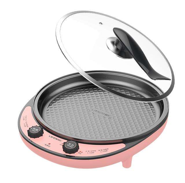 Multi Function electric frying pan with Non-stick Pan Coating hot pot function-海智集-