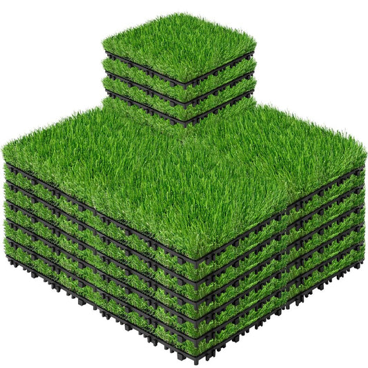 Interlocking Versatile Artificial Grass Tiles for Pets Play Area Dog Run-海智集-