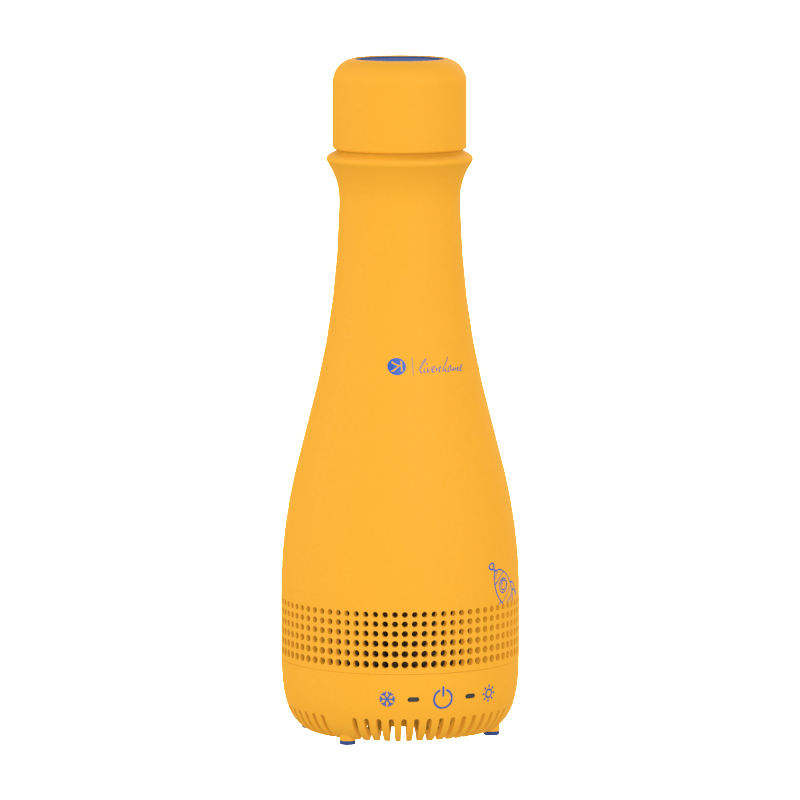 Portable Smart USB Charging Quick Cooling Cup Car Heating Cup Travel Hot And Cold Water Bottle-海智集-