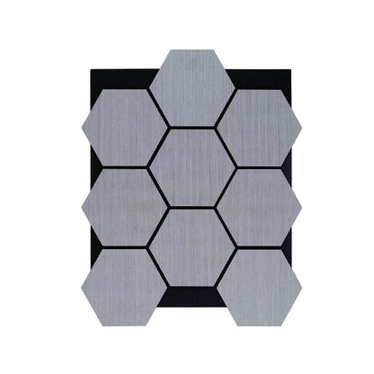 Modern Hexagonal Acoustic Panels Soundproof Wall Decor Wood MDF Slat Panels for Home and Office-海智集-