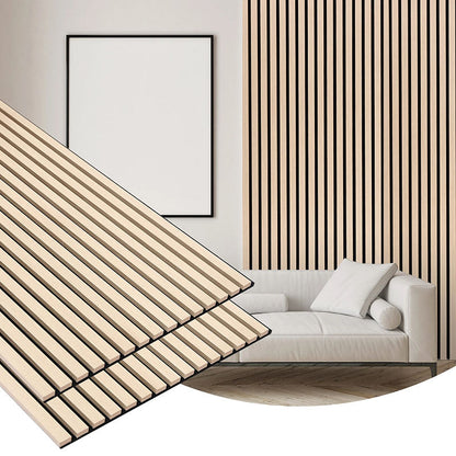 1200mmx600mm Interior Wood Veneer Wall Decoration Panel Custom Modern Acoustic Wood Wall Paneling-海智集-